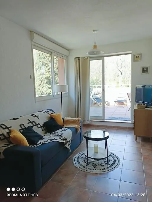 Appartement Dans Residence, Climatisation Et Wifi Grasse France